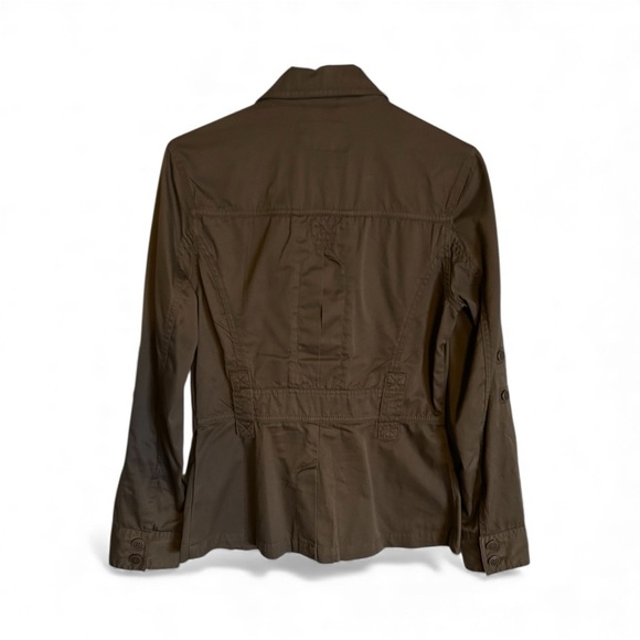 Jacob 100% Cotton Olive Green Field Jacket Women’s Size 9/10 Modern Utility - Picture 3 of 10